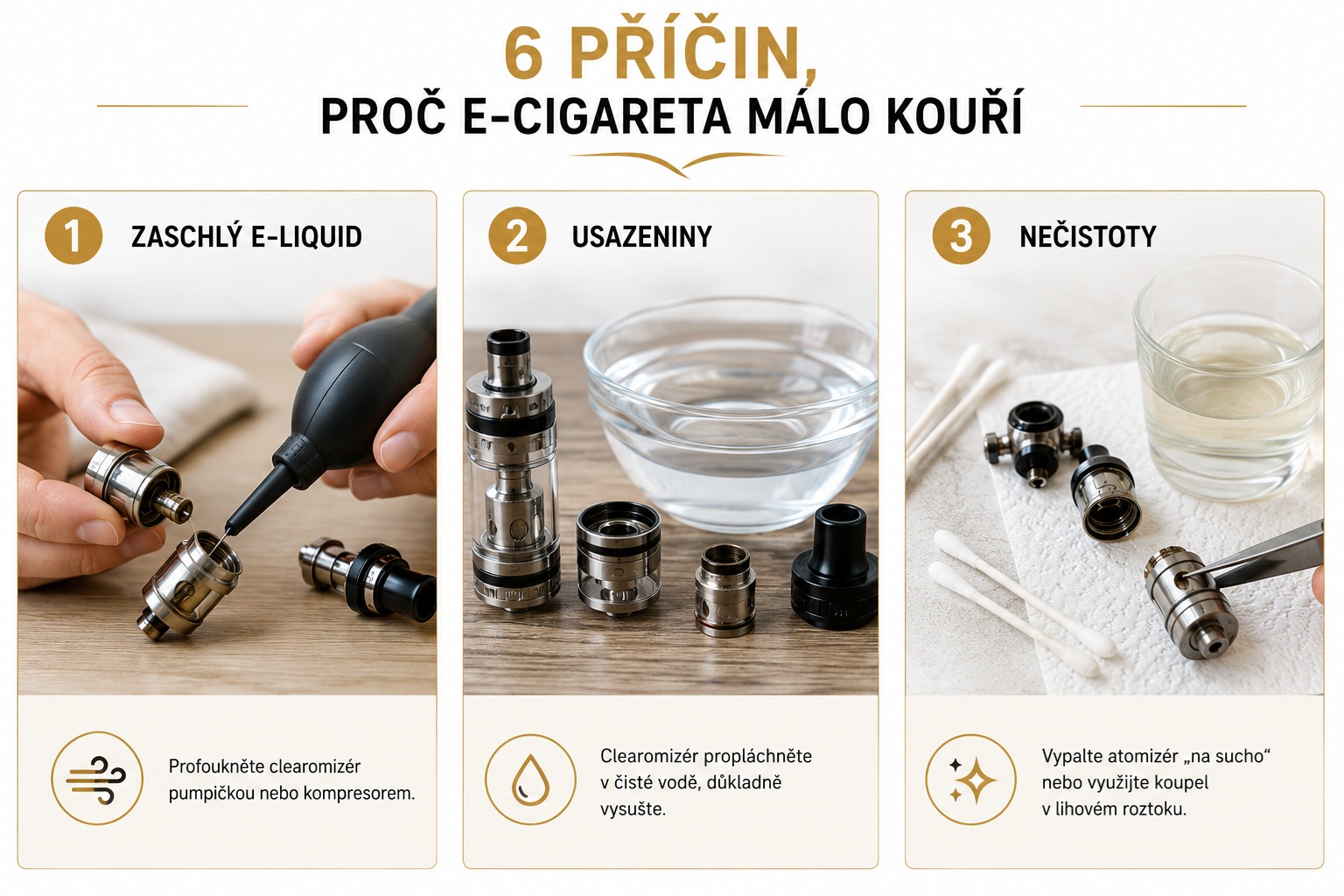 6 triků co dělat když to málo kouří 1 až 3